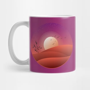 A starry evening desert sunset | Landscape artbyergate Mug